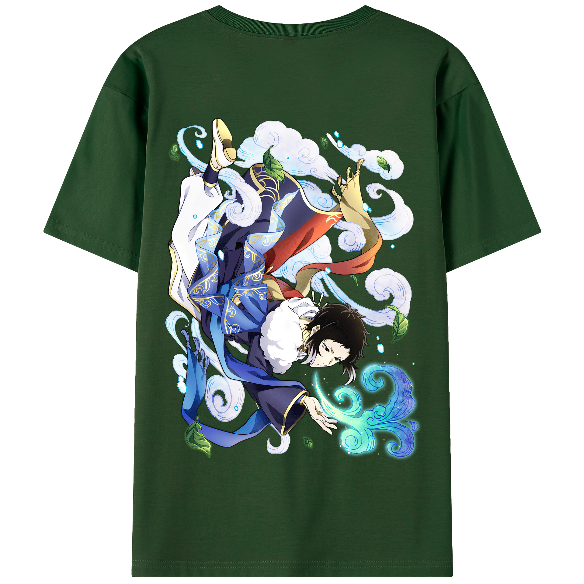 （画像用） 文豪ストレイドッグス Bungo Stray Dogs 綿100％半袖Tシャツ（背面プリント）